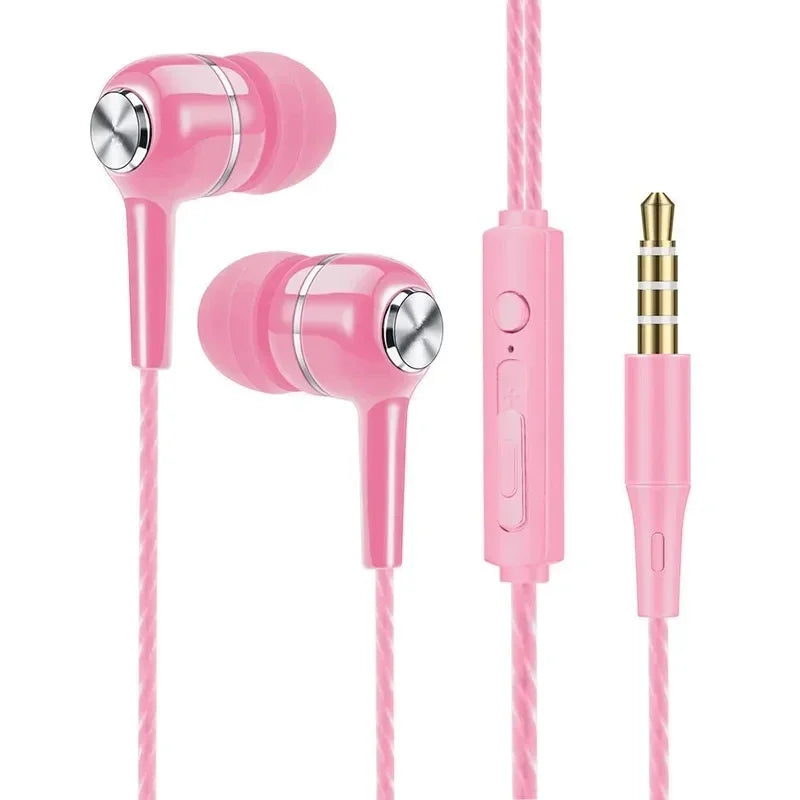Wired Bluetooth In-Ear Earphones with Mic Volume Control Dynamic Sound Headphones for Music & Calls