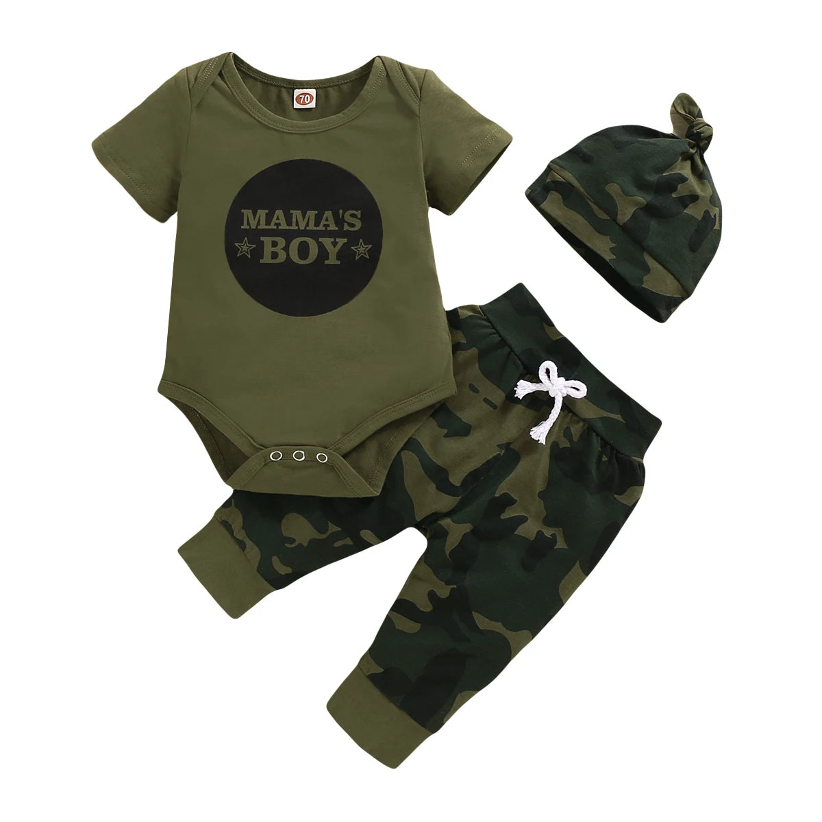 Baby Boy 3PCS Summer Outfit Set (0–18M)