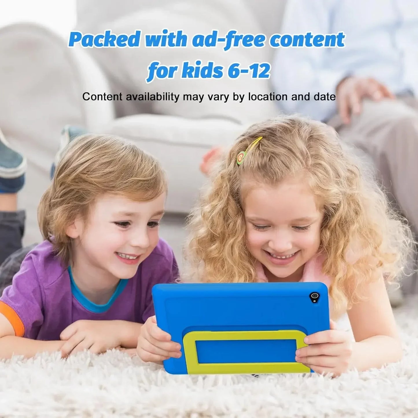 Kid Tablet Android 15 Tablet for Kids 10 inch 8GB+64GB 8-Core with Case