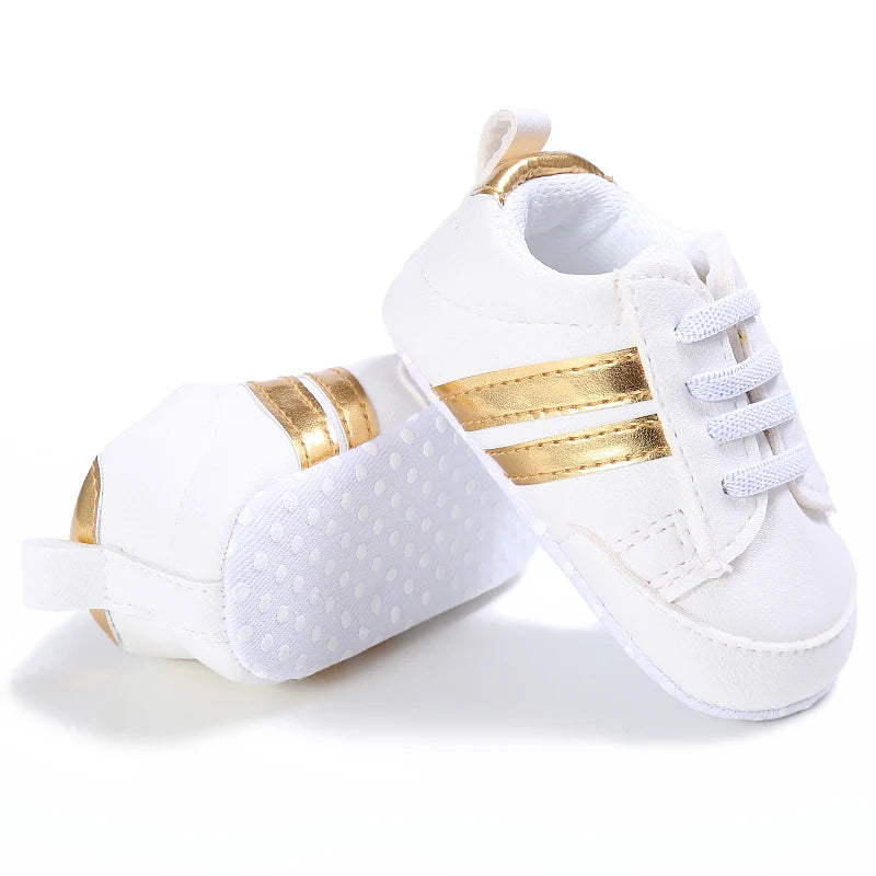 Baby First Walker Soft Crib Shoes (0–24M)