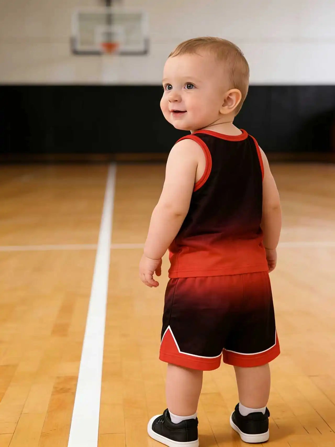 Baby Basketball Jersey Set 23 – Sleeveless Top & Shorts