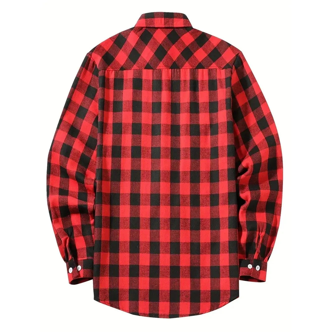 Men’s Single-Breast Long Sleeve Shirt