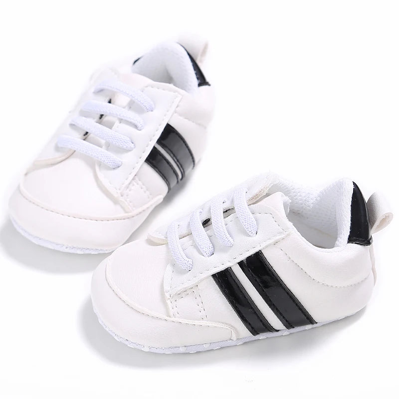 Baby First Walker Soft Crib Shoes (0–24M)