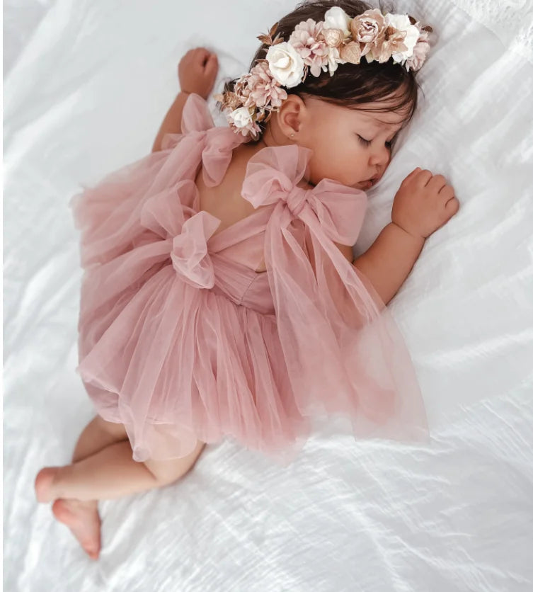 Baby Girl Baptism Party Jumpsuit
