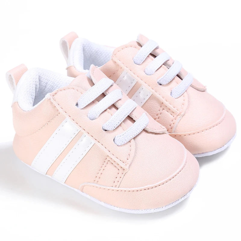 Baby First Walker Soft Crib Shoes (0–24M)