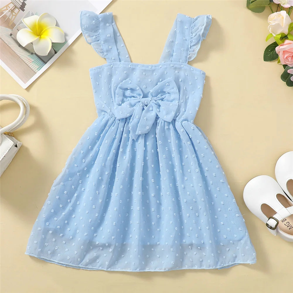 Girls Seaside Party Ruffle Dress (1–6Y)