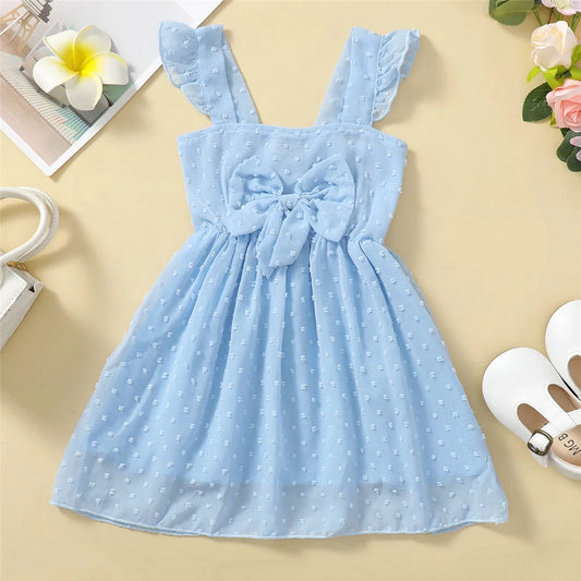 Girls Seaside Party Ruffle Dress (1–6Y)