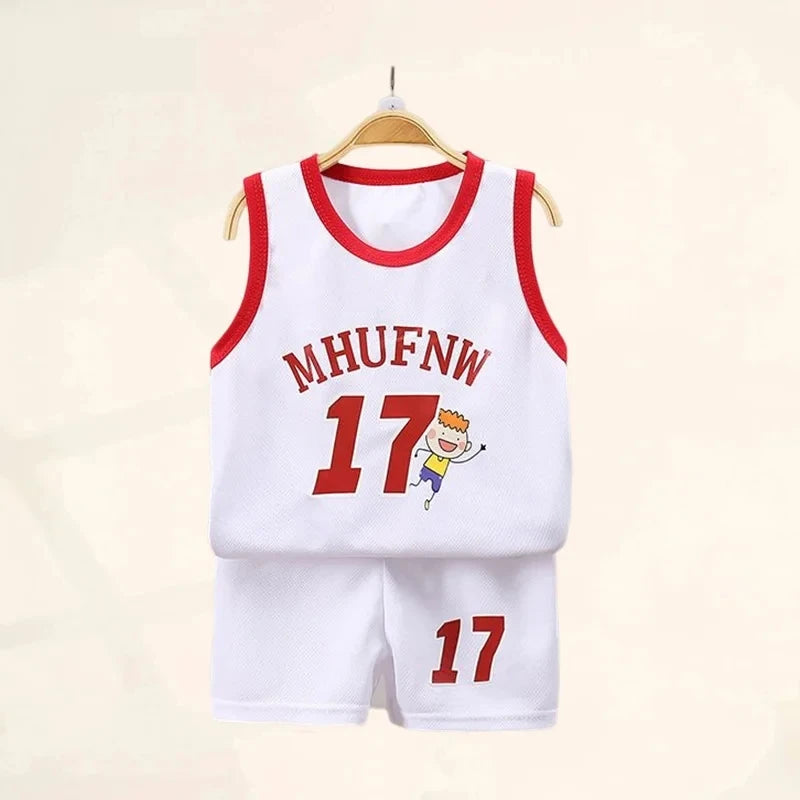 Kids Summer Sleeveless T-Shirt & Shorts Set