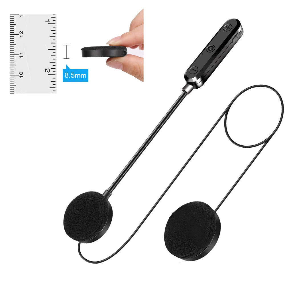 Motorcycle Helmet Bluetooth Headset Waterproof Handsfree Call Kit Wireless Music Receiver Universal Fit