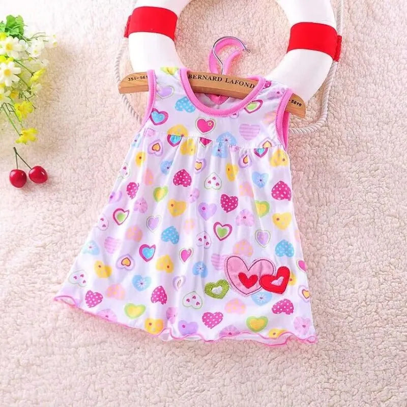 Girls Cotton Summer Dress with Embroidery