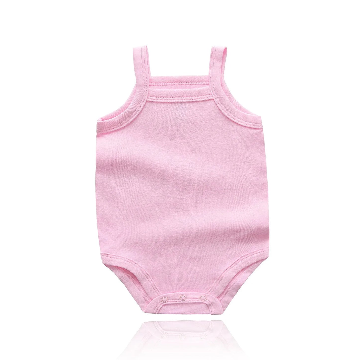 Baby Girl Cotton Vest Jumpsuit (0–48M)