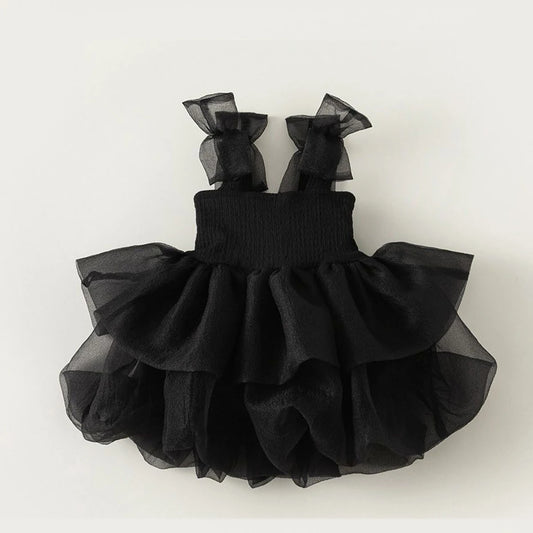 Infant Girls Fancy Black Birthday Dress