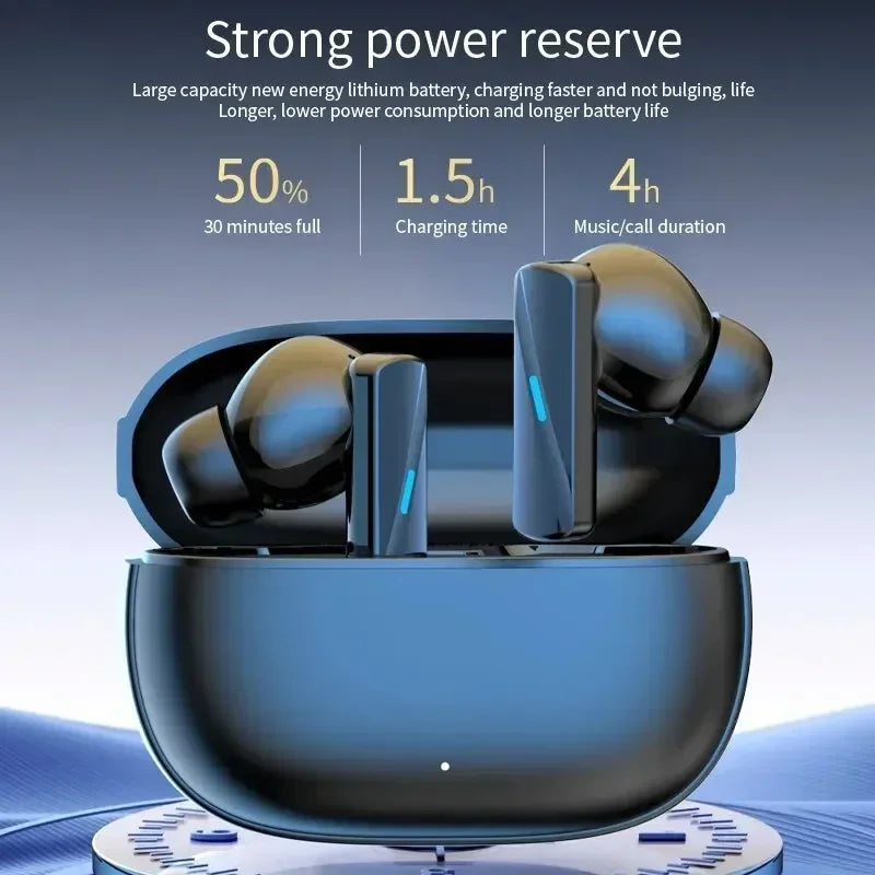 VIKEFON Wireless Bluetooth Earbuds Active Noise Cancelling In-Ear Headphones with Mic Volume Control