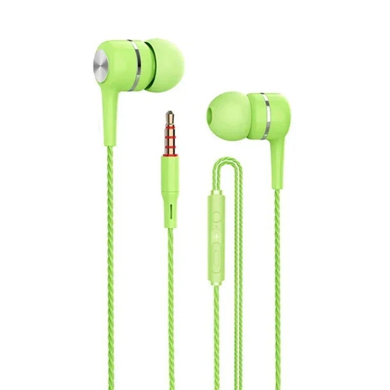 Wired Bluetooth In-Ear Earphones with Mic Volume Control Dynamic Sound Headphones for Music & Calls