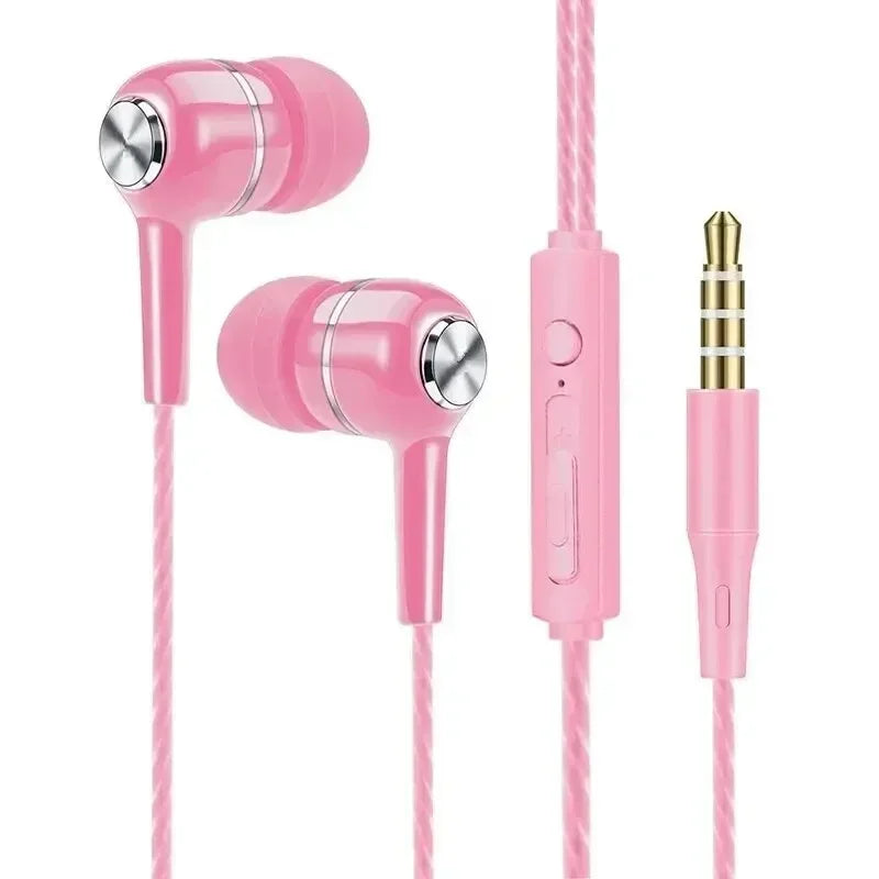 Wired Bluetooth In-Ear Earphones with Mic Volume Control Dynamic Sound Headphones for Music & Calls
