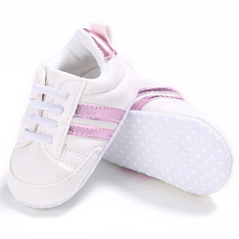 Baby First Walker Soft Crib Shoes (0–24M)