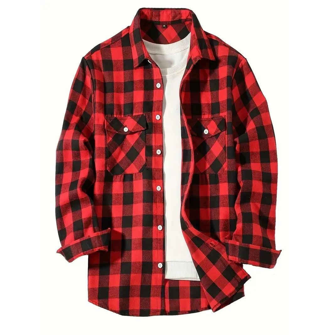 Men’s Single-Breast Long Sleeve Shirt