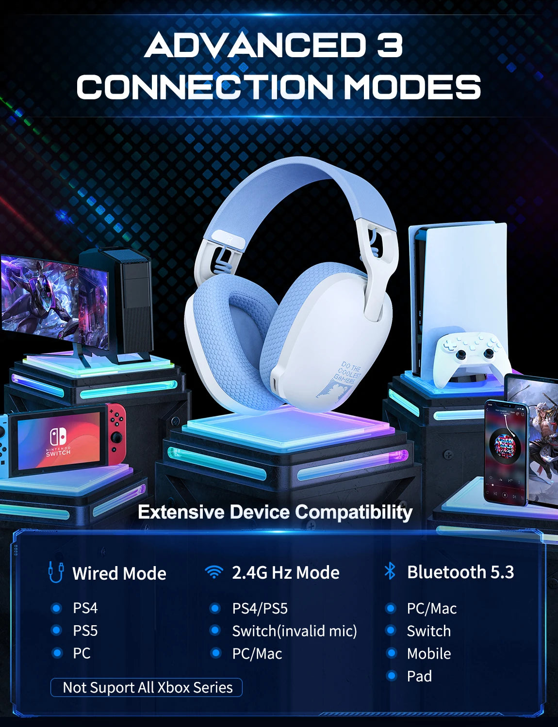ONIKUMA 2.4GHz Gaming Headphones