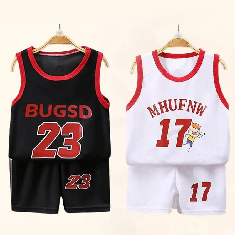 Kids Summer Sleeveless T-Shirt & Shorts Set