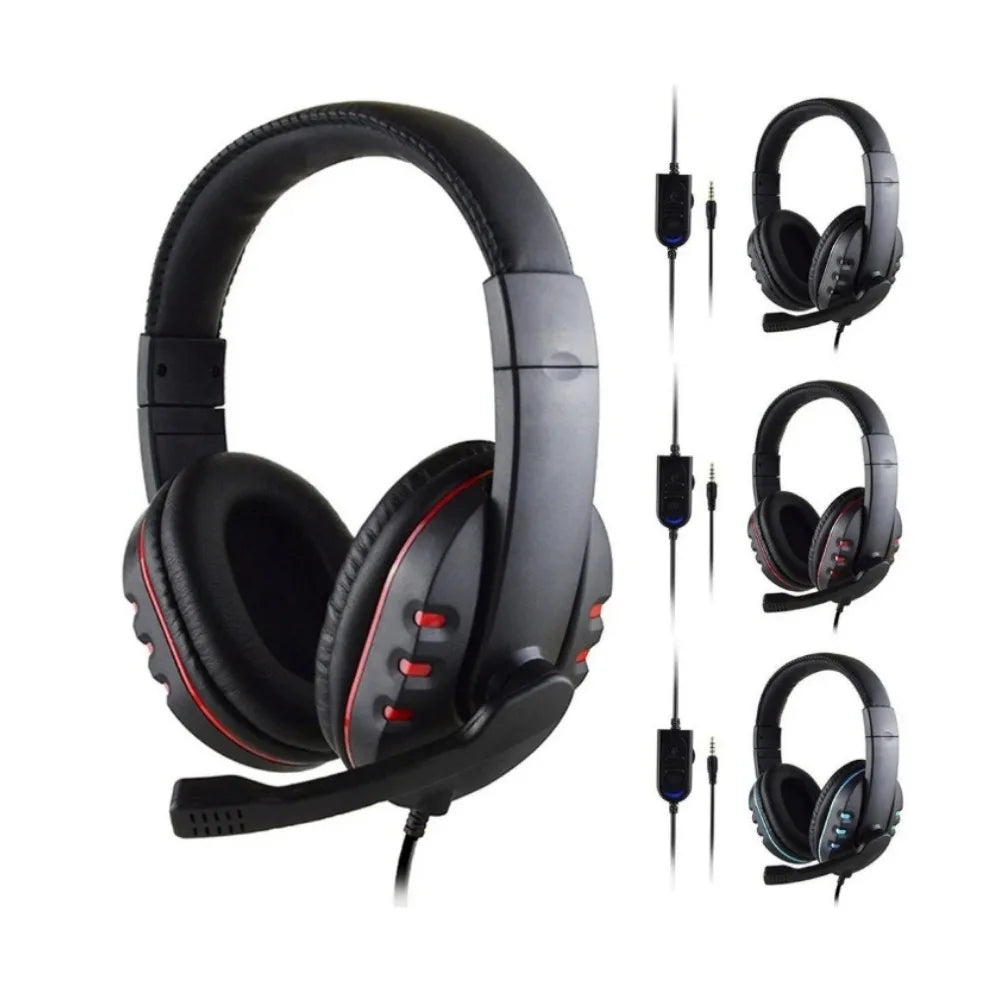 Wired Gaming Earphones with Mic In-Ear Headset 3.5mm Bass Sound for PC Mobile Video Game