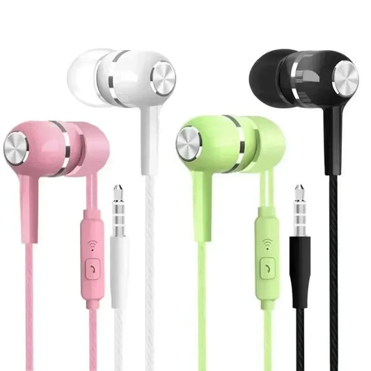 Wired Bluetooth In-Ear Earphones with Mic Volume Control Dynamic Sound Headphones for Music & Calls