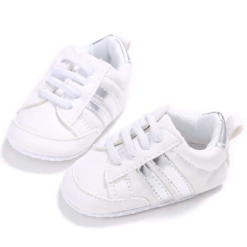 Baby First Walker Soft Crib Shoes (0–24M)
