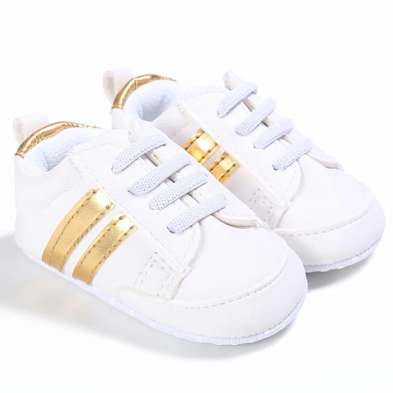 Baby First Walker Soft Crib Shoes (0–24M)