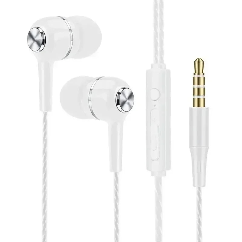 Wired Bluetooth In-Ear Earphones with Mic Volume Control Dynamic Sound Headphones for Music & Calls