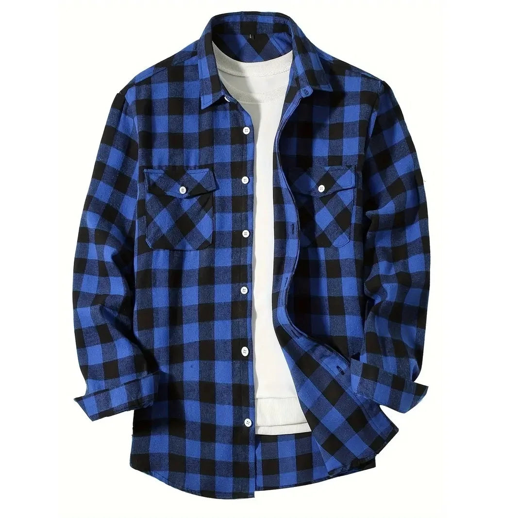 Men’s Single-Breast Long Sleeve Shirt