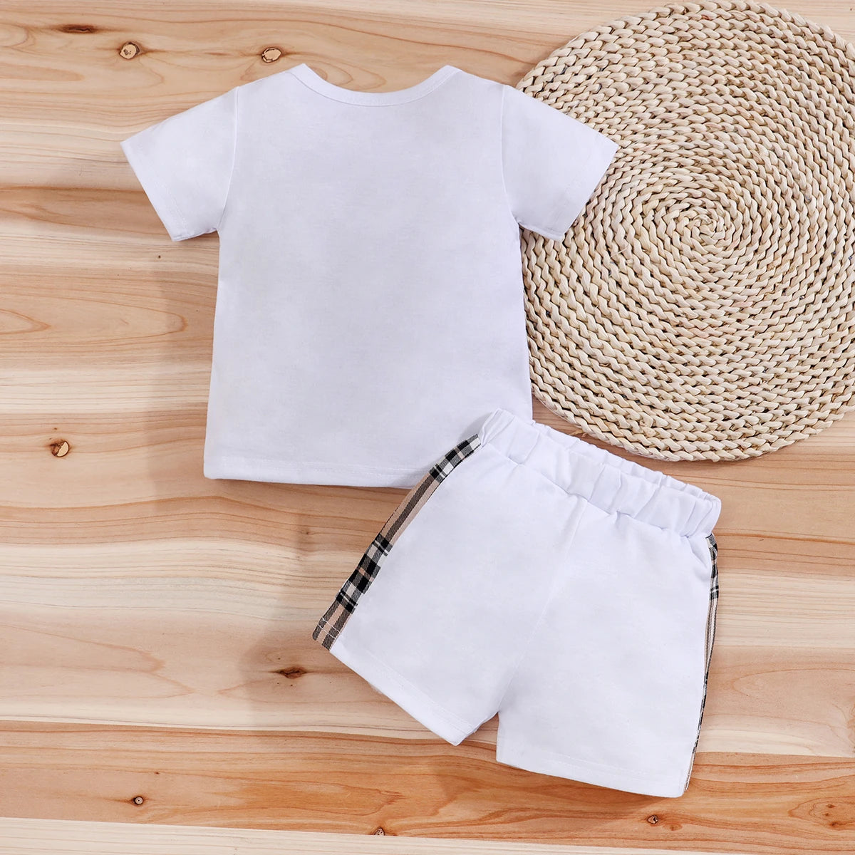Cute Bear Print Baby Tee & Shorts Set 2PCS (3-24M)