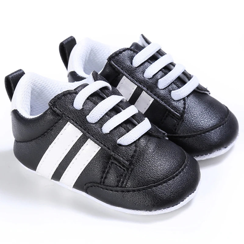 Baby First Walker Soft Crib Shoes (0–24M)