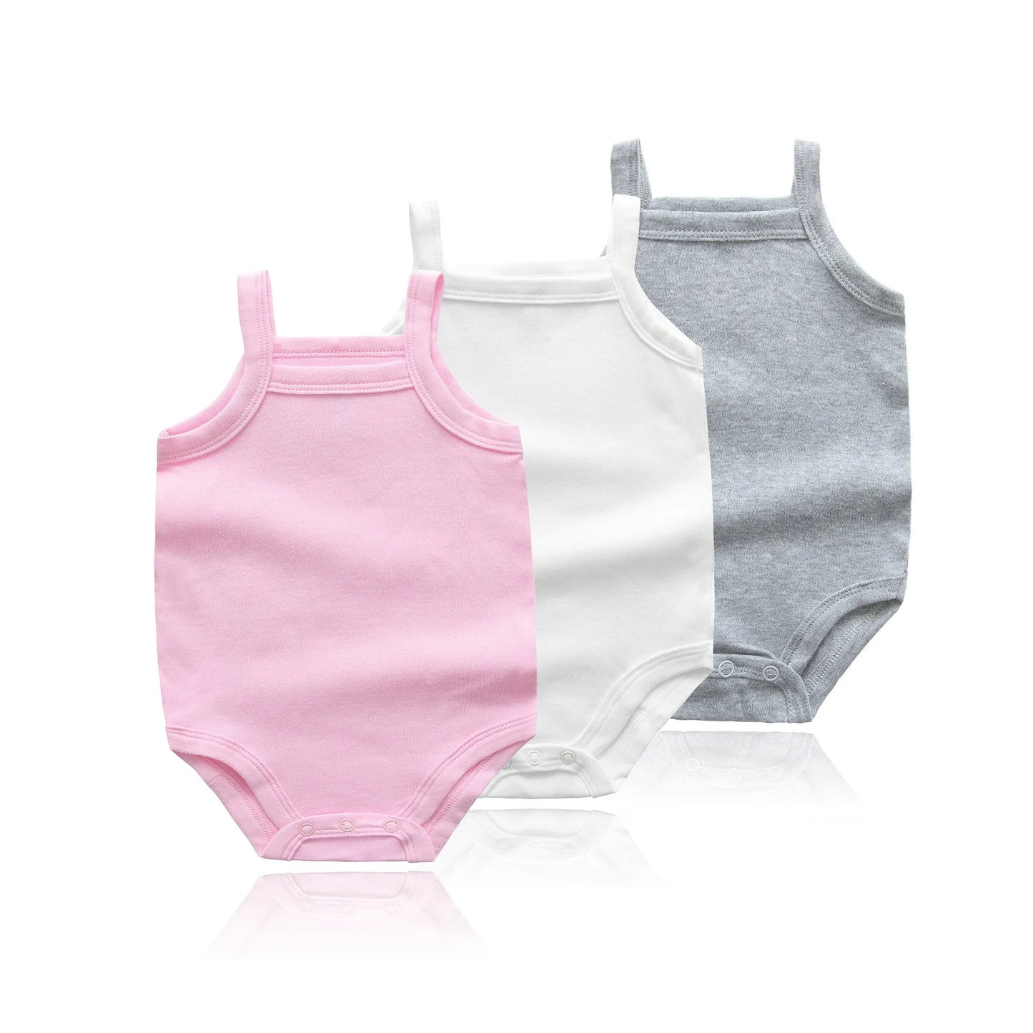 Baby Girl Cotton Vest Jumpsuit (0–48M)