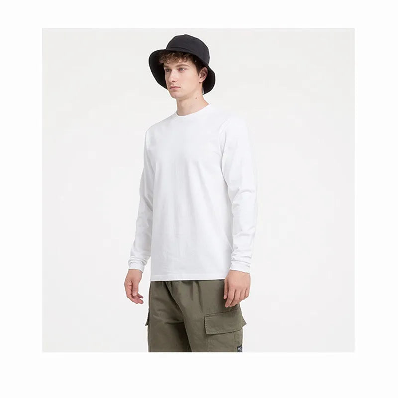 Men’s 100% Cotton Long Sleeve T-Shirt
