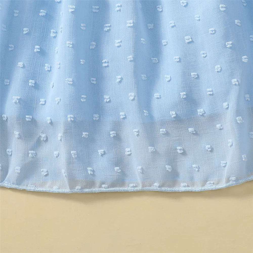 Girls Seaside Party Ruffle Dress (1–6Y)