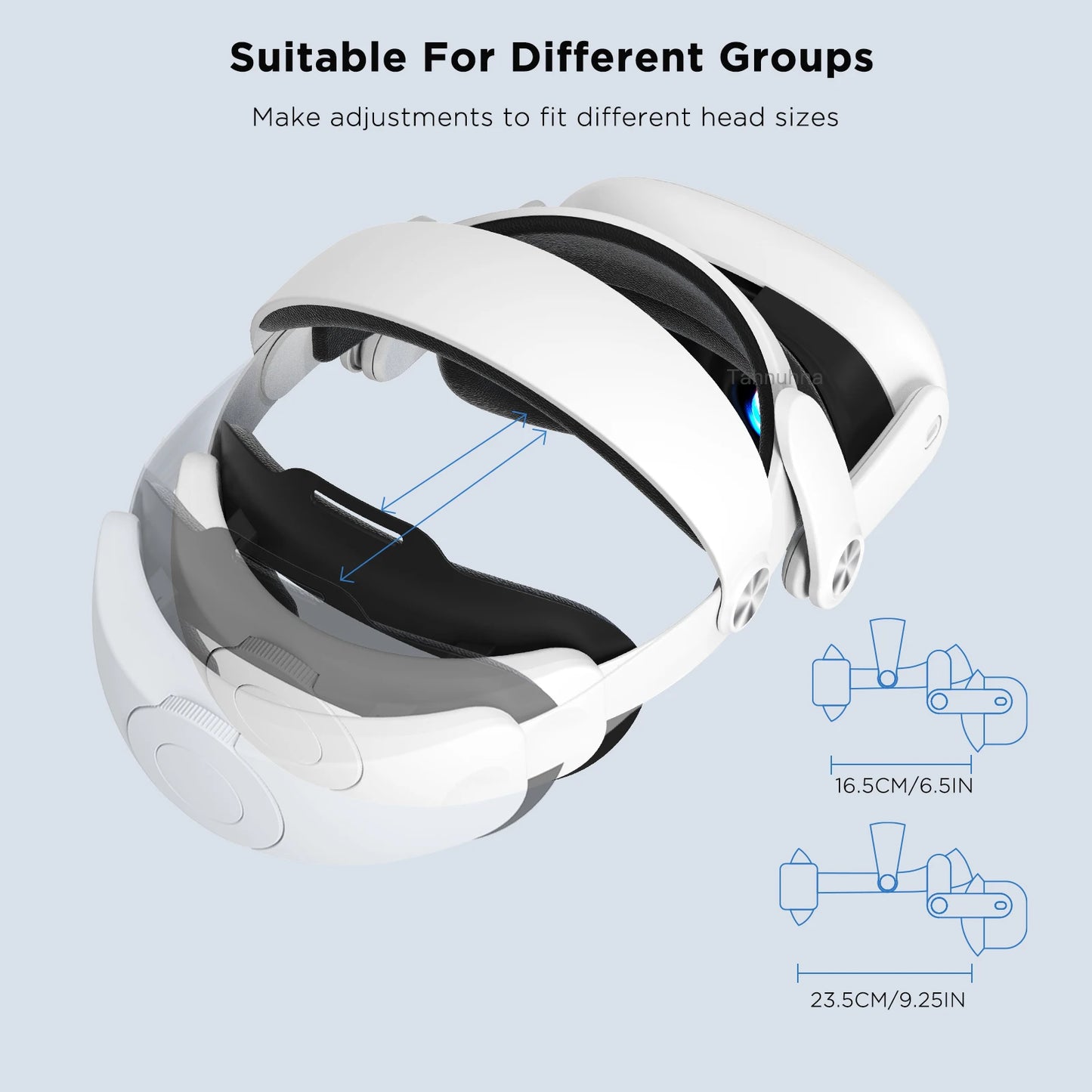 VR Head Strap for Meta Quest 3/3S Adjustable Comfort Headband Replacement Strap