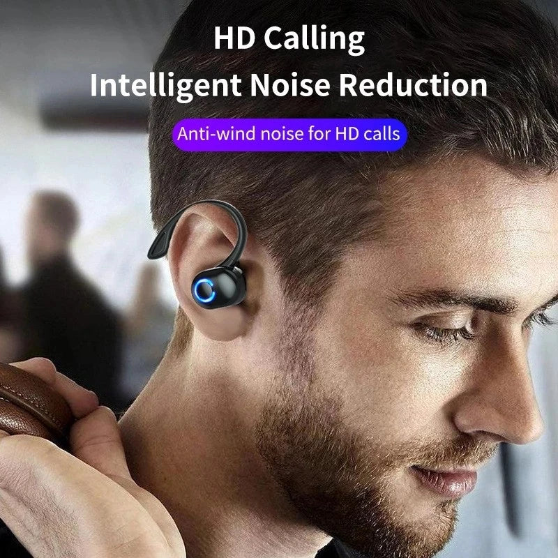 Arvin Bluetooth 5.0 Ear Hook Headphones Waterproof Active Noise Cancelling Wireless Sports Headset with Mic