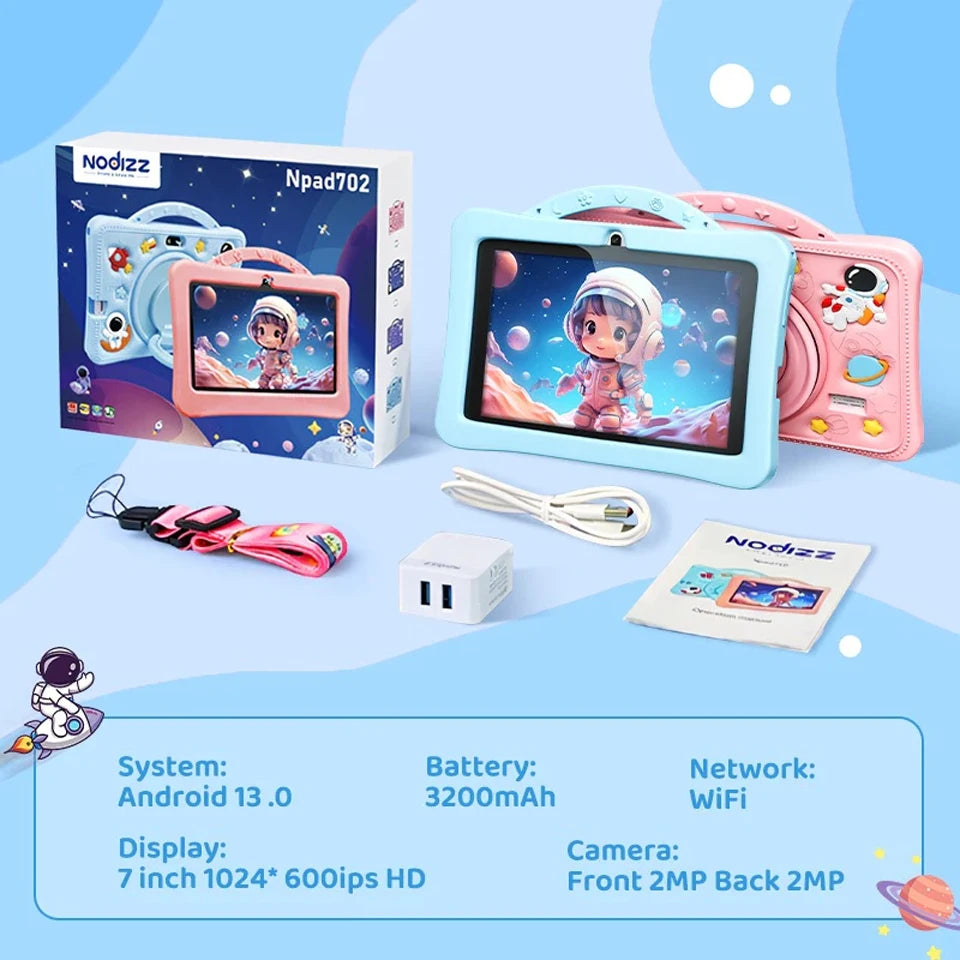 Tablet For Kids Android LCD Tablet Slot Eye Protection Learning Tablet