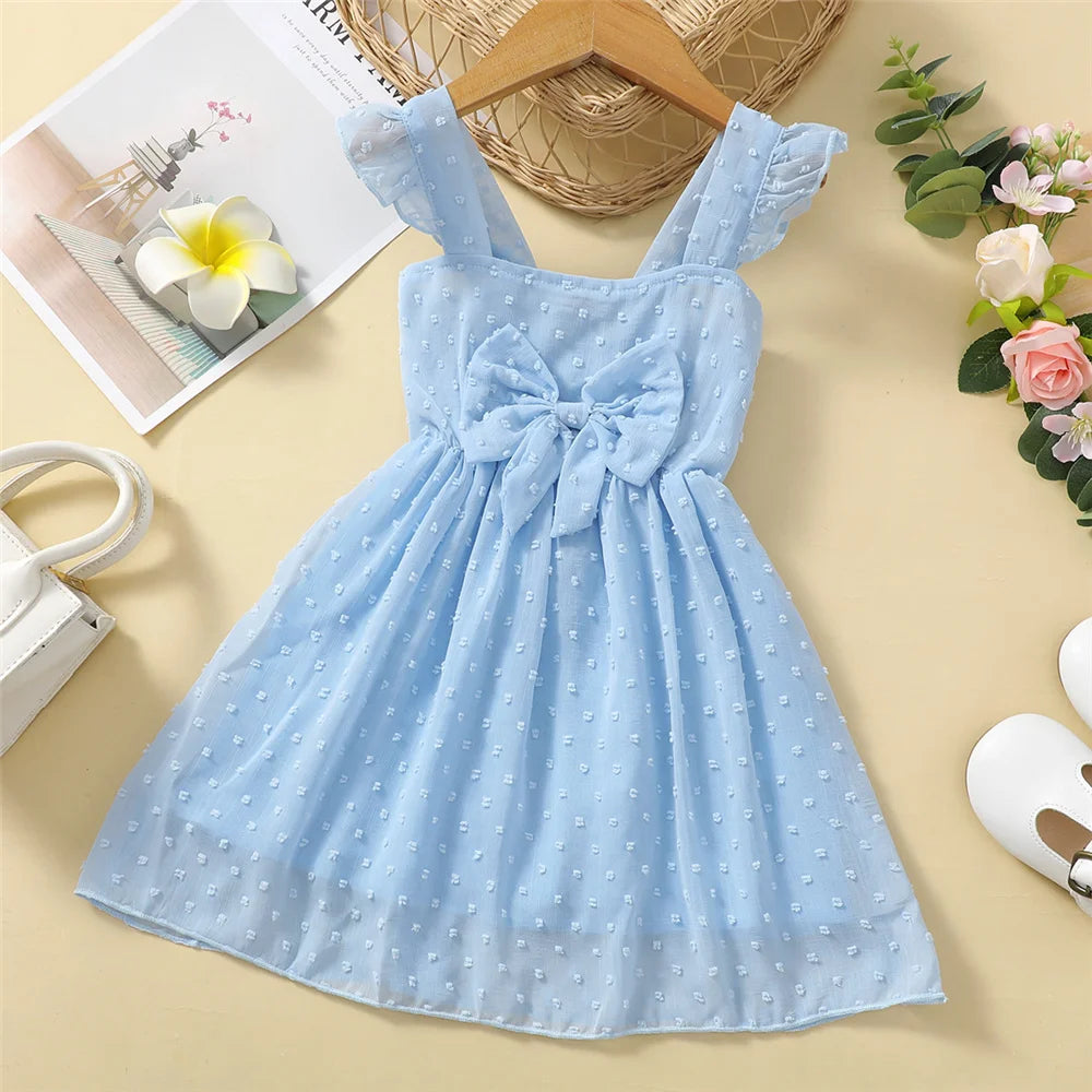 Girls Seaside Party Ruffle Dress (1–6Y)