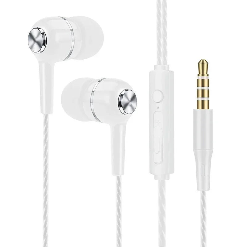 Wired Bluetooth In-Ear Earphones with Mic Volume Control Dynamic Sound Headphones for Music & Calls