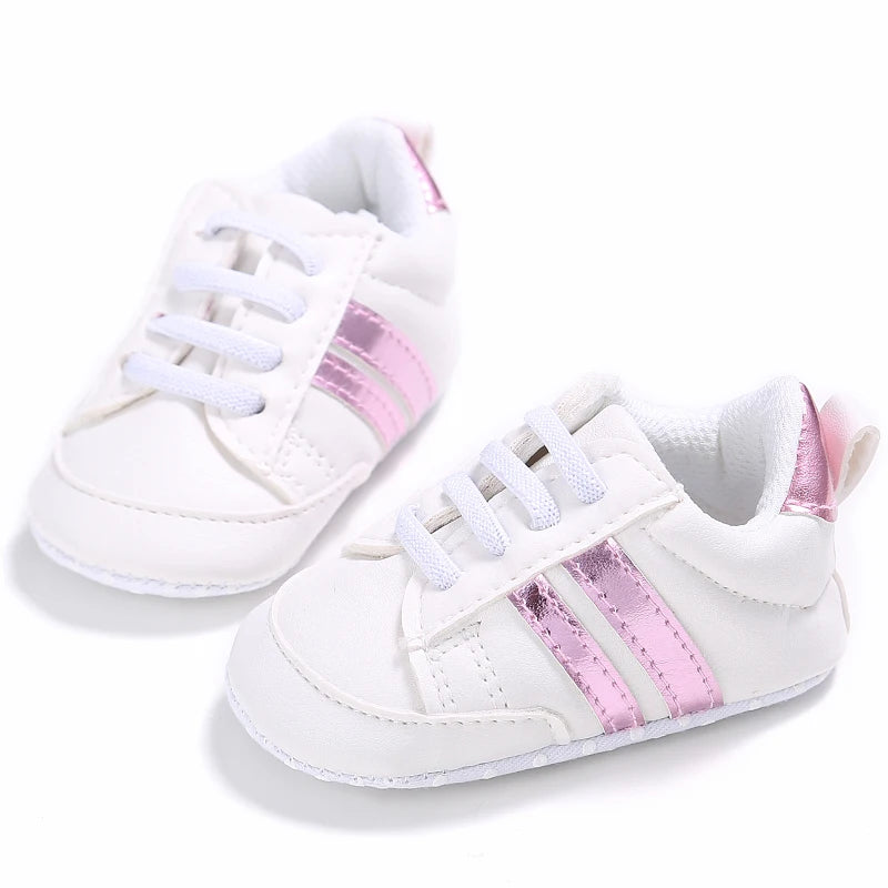 Baby First Walker Soft Crib Shoes (0–24M)