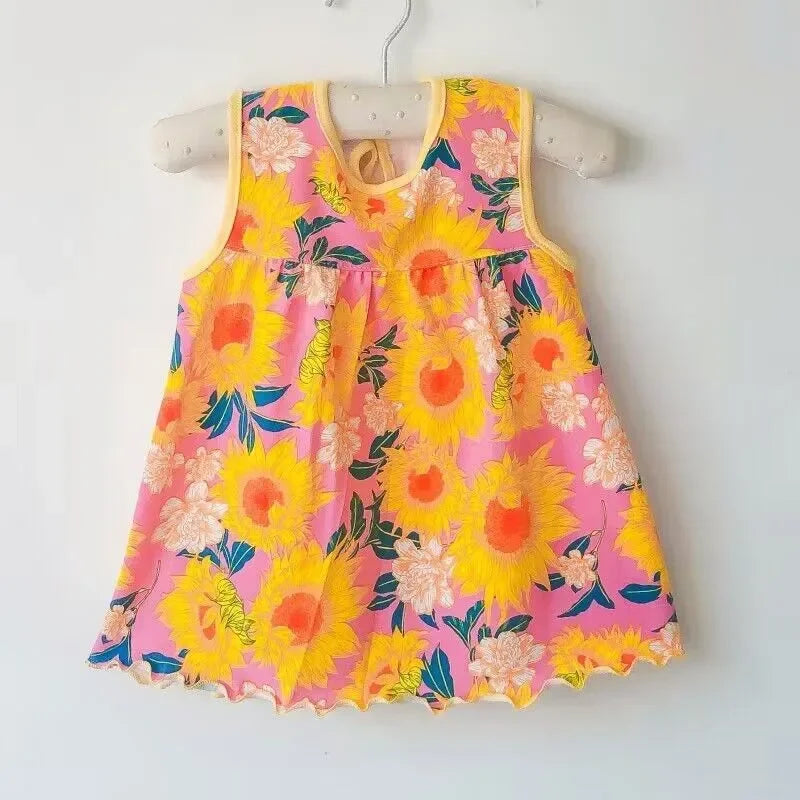 Girls Cotton Summer Dress with Embroidery
