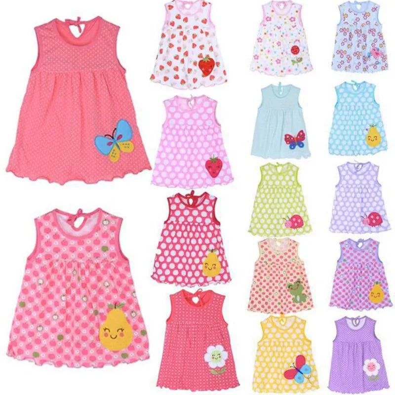 Girls Cotton Summer Dress with Embroidery