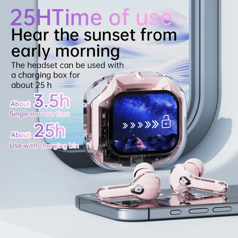 Beauddy TWS Wireless Earbuds Active Noise Cancelling Bluetooth In-Ear Headphones with Volume Control