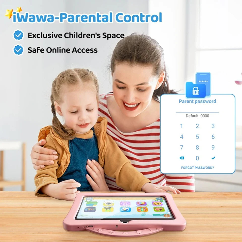 Tablet For Kids Android LCD Tablet Slot Eye Protection Learning Tablet