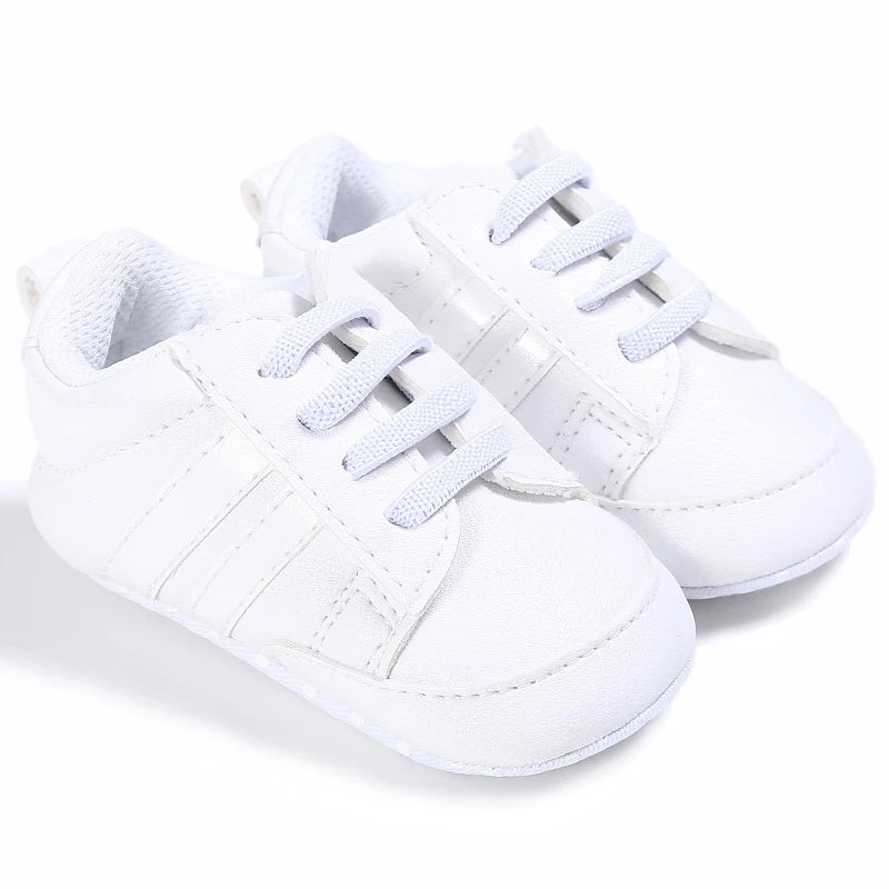 Baby First Walker Soft Crib Shoes (0–24M)