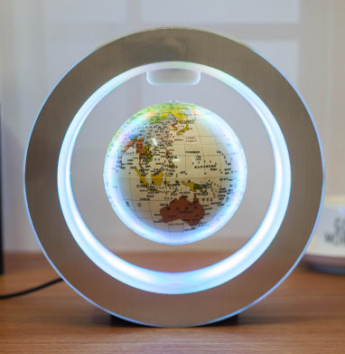 LED Floating World Map Globe