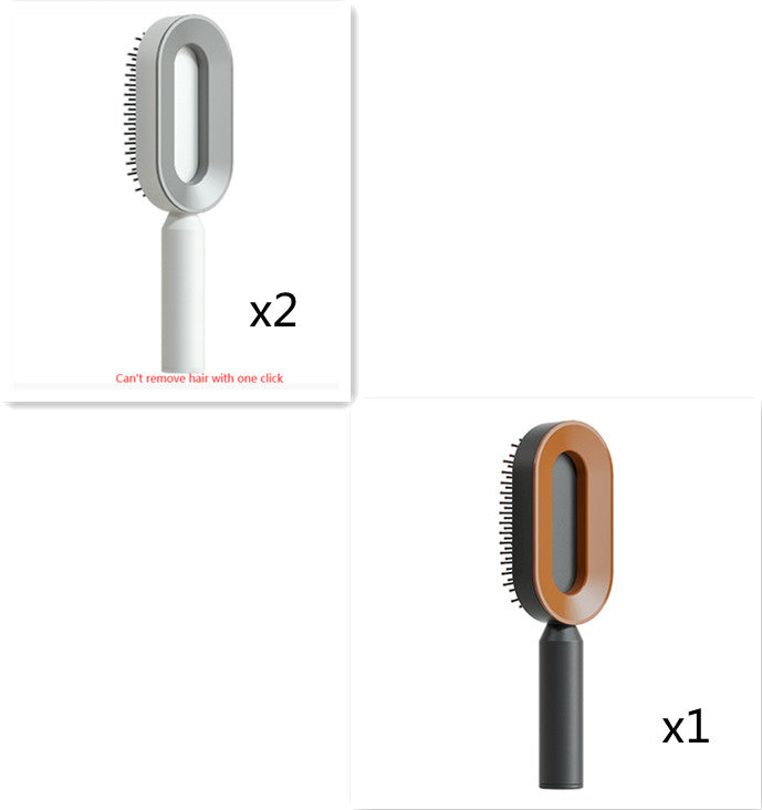 Self Cleaning Hairbrush 3D Air Cushion Detangling Brush Anti Static Scalp Massage No Pull Hair Comb