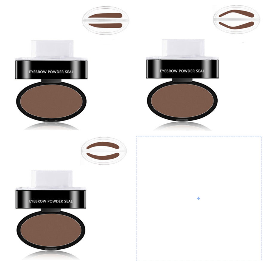 Eyebrow Stamp Kit Waterproof Long Lasting Brow Powder Stamp Shaping Kit Natural Quick Makeup Tool