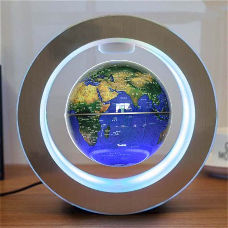 LED Floating World Map Globe