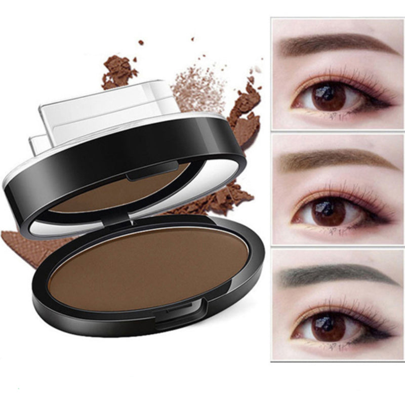 Eyebrow Stamp Kit Waterproof Long Lasting Brow Powder Stamp Shaping Kit Natural Quick Makeup Tool